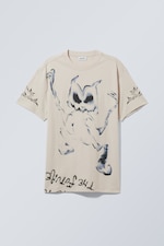 Dancing Monster - Oversized-T-Shirt mit Grafikprint - 0