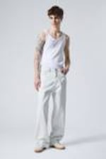 Ice Blue - Light Blue - Galaxy Loose Straight Leg Jeans - 0