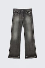 Black Moon - Washed Black - Boo Bootleg Low Rise Regular Bootcut Jeans - 4