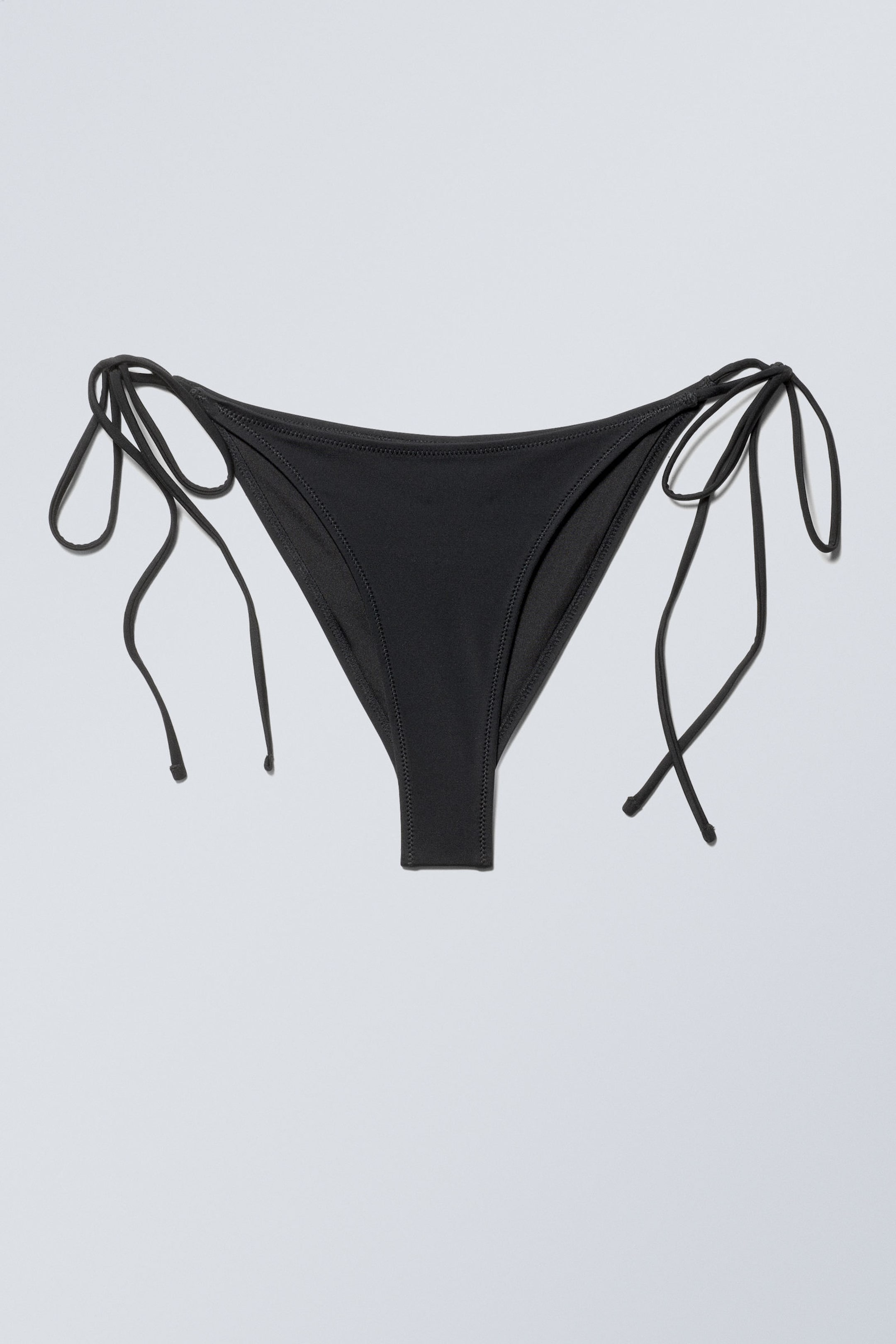 Black - Strappy Bikini Bottoms