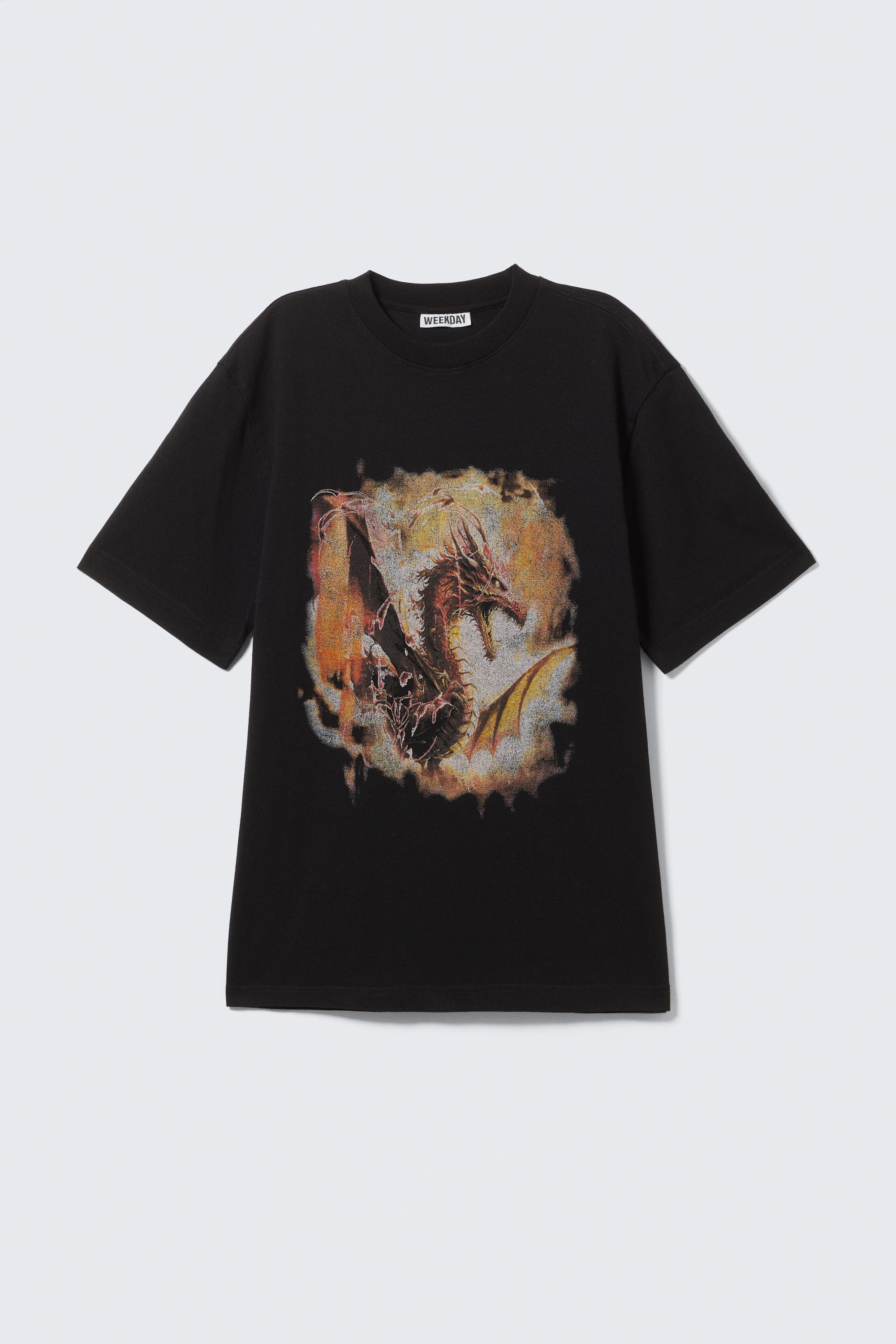 T-shirt imprimé graphique décontracté - Noir - Dragon Gate/Noir - Cosmic Eagle/Noir - Thunder Tour/Marron foncé - Drea8m/Blanc - Surf Hawaii/Bleu foncé - Double vague/White - House Party/Bleu foncé - Underground Bird