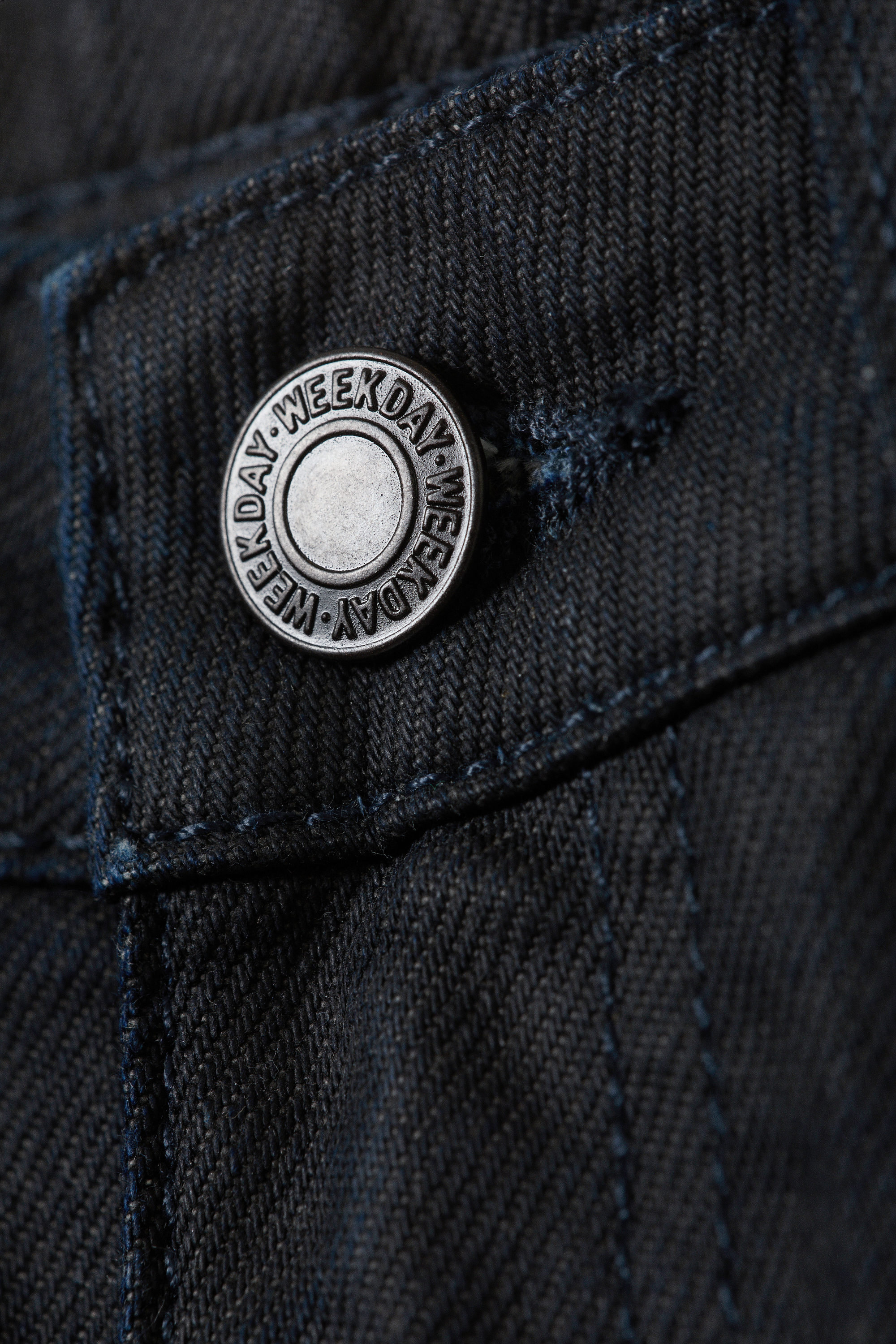 Indigo-Beschichtung Dunkelblau - Laika Coated Mid Rise Straight Leg Jeans - 2