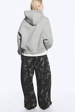 Light Grey - Oversized Scuba Hoodie - 2
