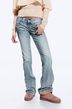 Ice Blue - Hellblau - Low Waist Slim Flared Jeans - 2