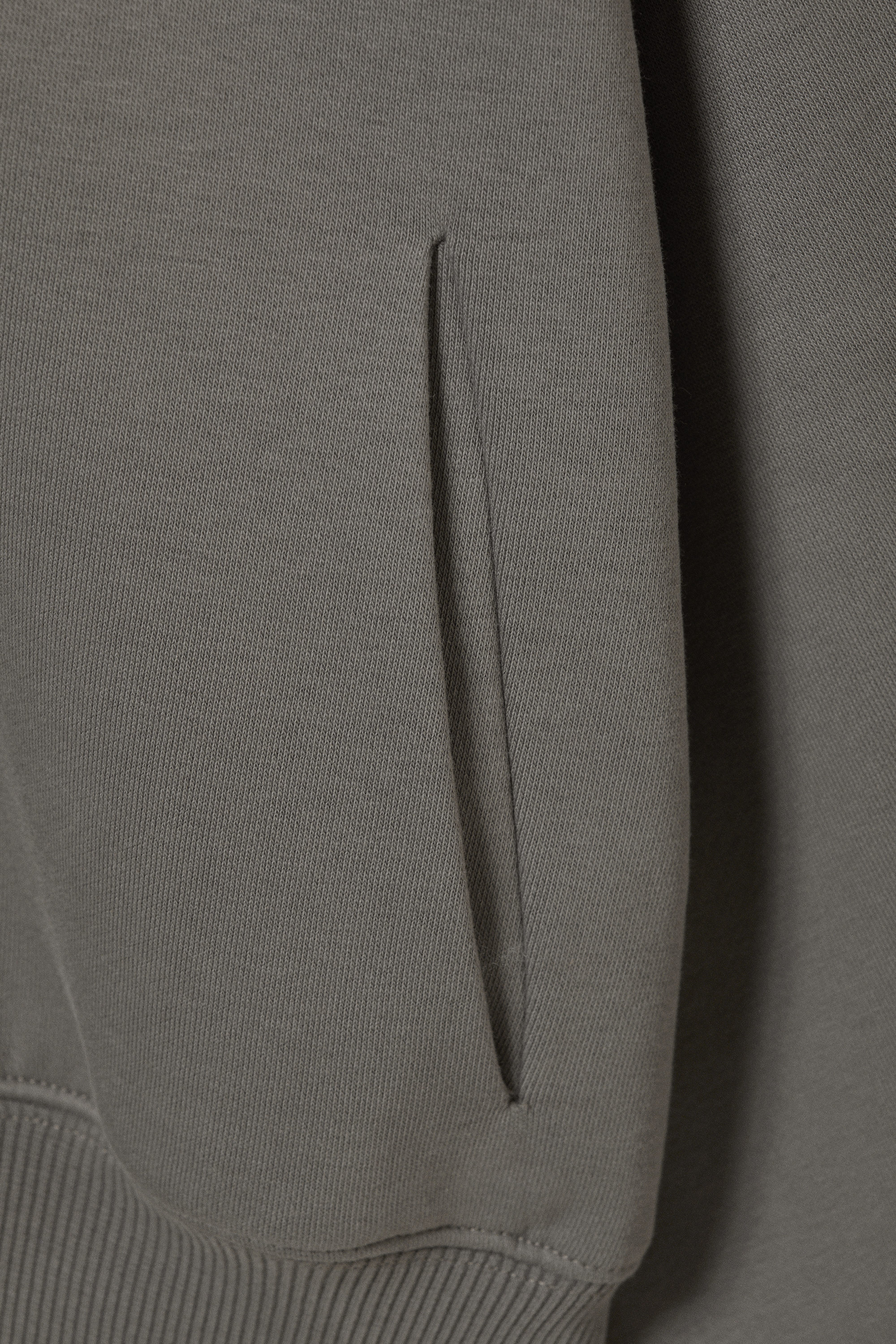 Dusty Grey - Regular Fit Heavyweight Zip Hoodie - 2