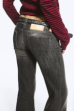 Mustard Black - Black - FLARE LOW RISE FLARED SKINNY JEANS - 3