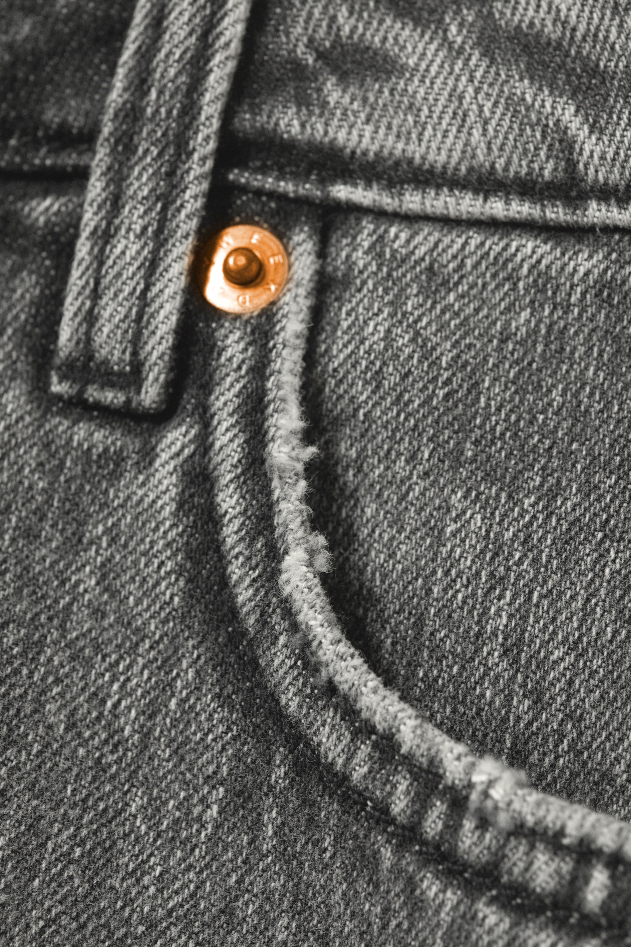 Grey faded - Grijs - Monterey denim short met lage taille - 5