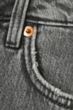 Grey faded - Grijs - Monterey denim short met lage taille - 5