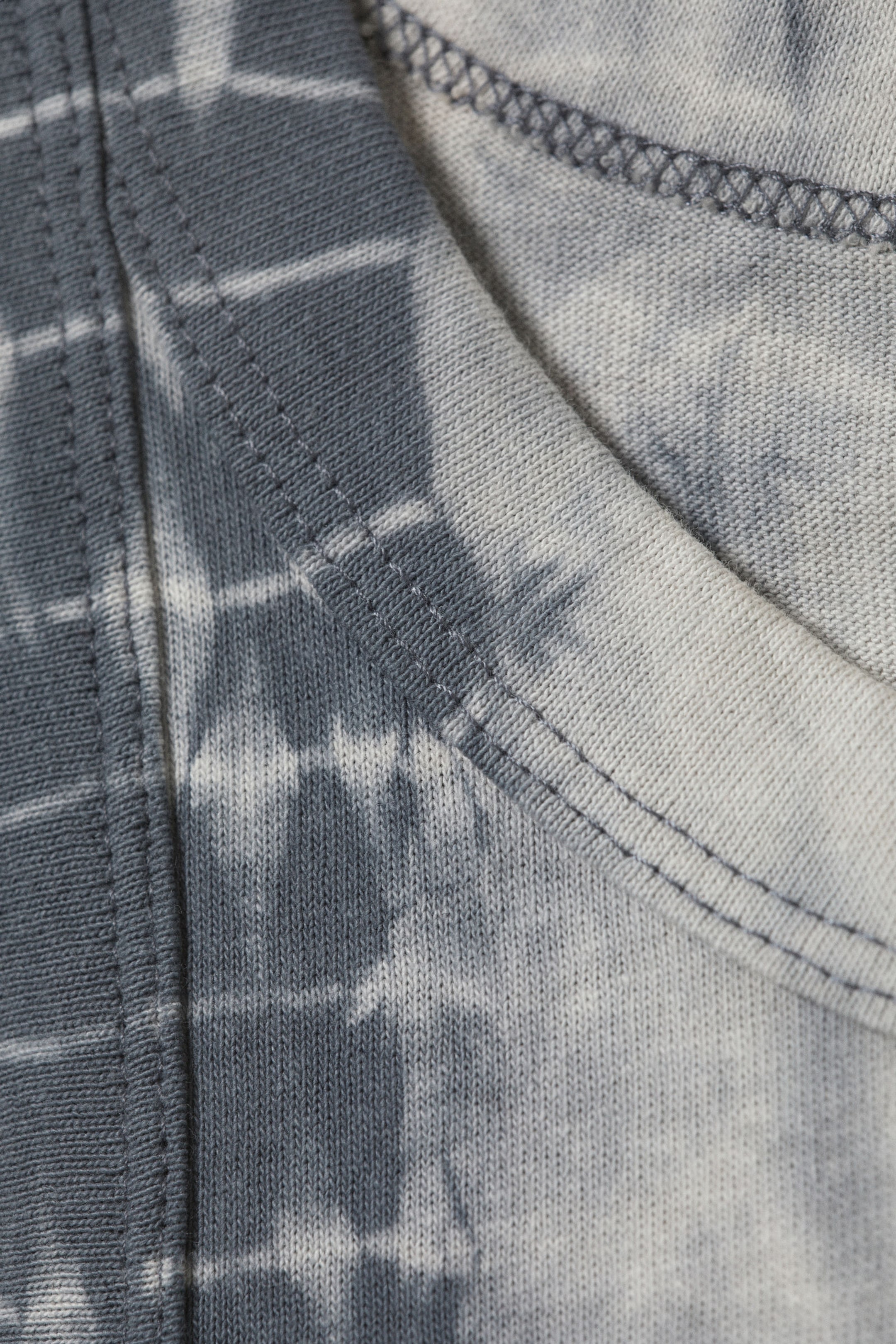 Grey Tie-Dye - Tie-Dye Fitted Tank Top - 4