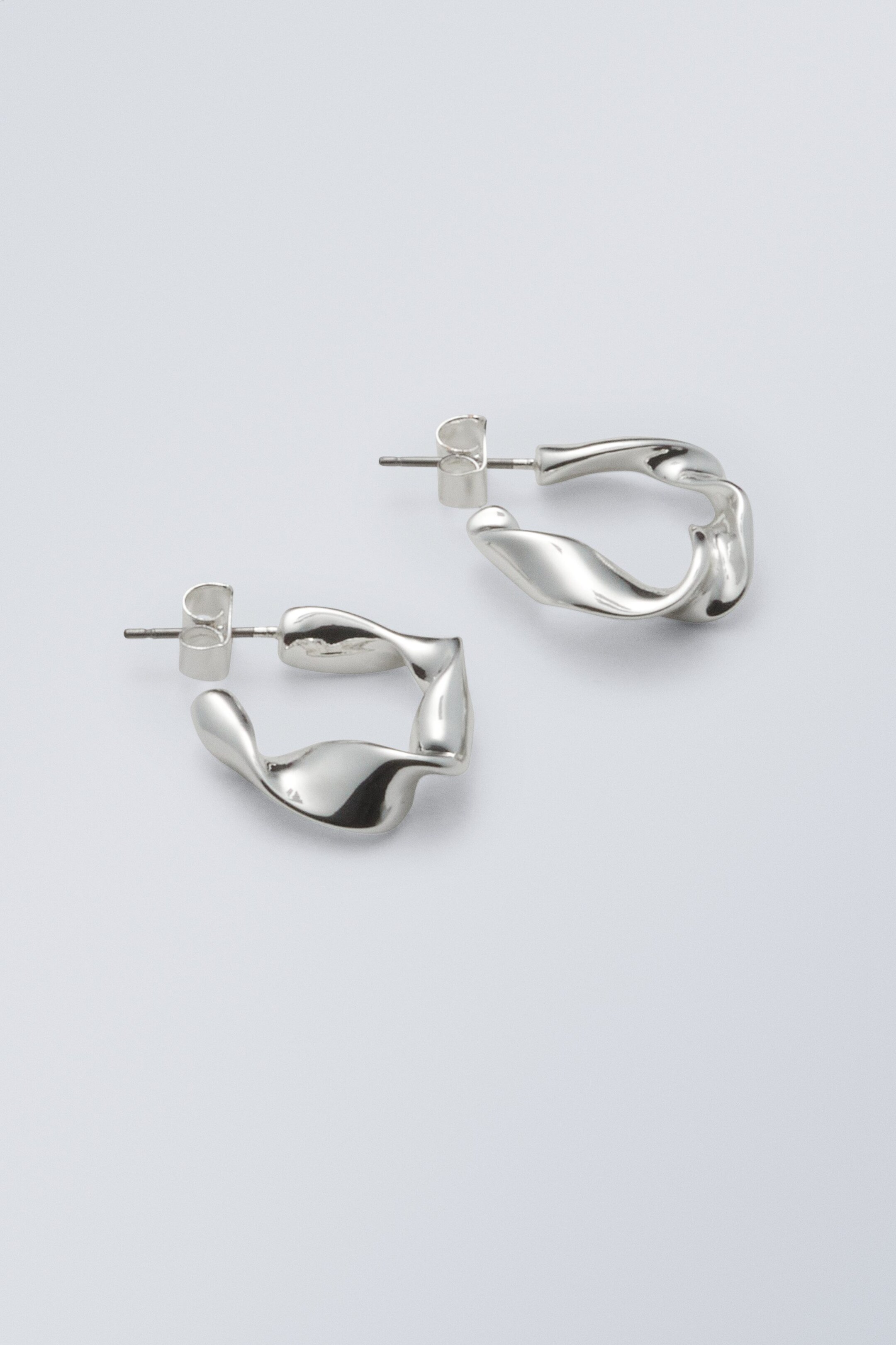 Shiny Metal - Gia Mini Hoop Earrings - 0