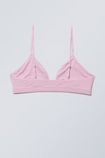 Light pink - Soft Triangle Bralette - 1