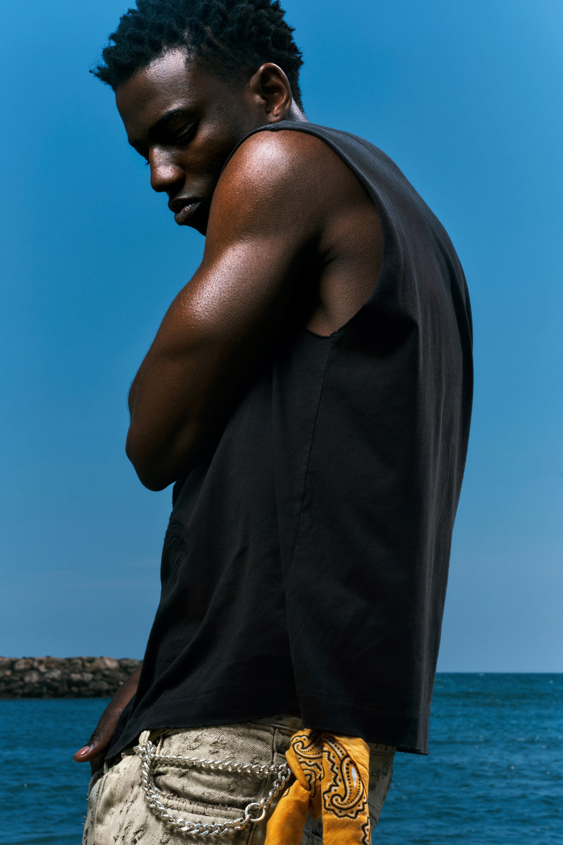 Größeres Bild anzeigen: Tanktop mit Broderie Anglaise - Schwarz - Men | H&M AT 1