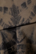 Graubraunes Batikmuster - Minirock aus Baumwolle mit breitem Bund - 1