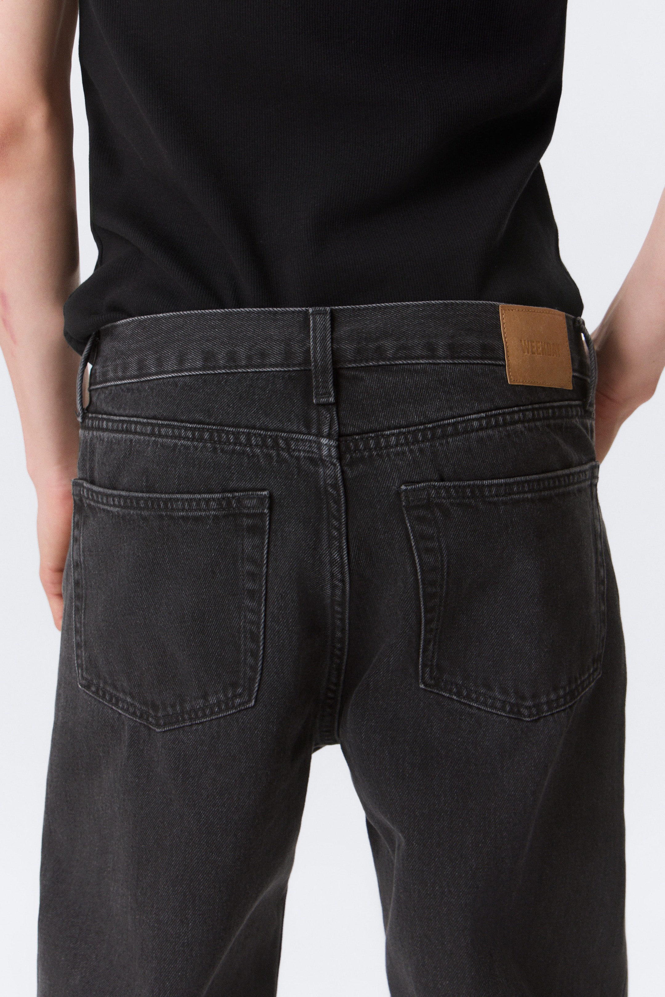 Tuned Black - Schwarz - Klean Mid Waist Regular Straight Leg Jeans - 3