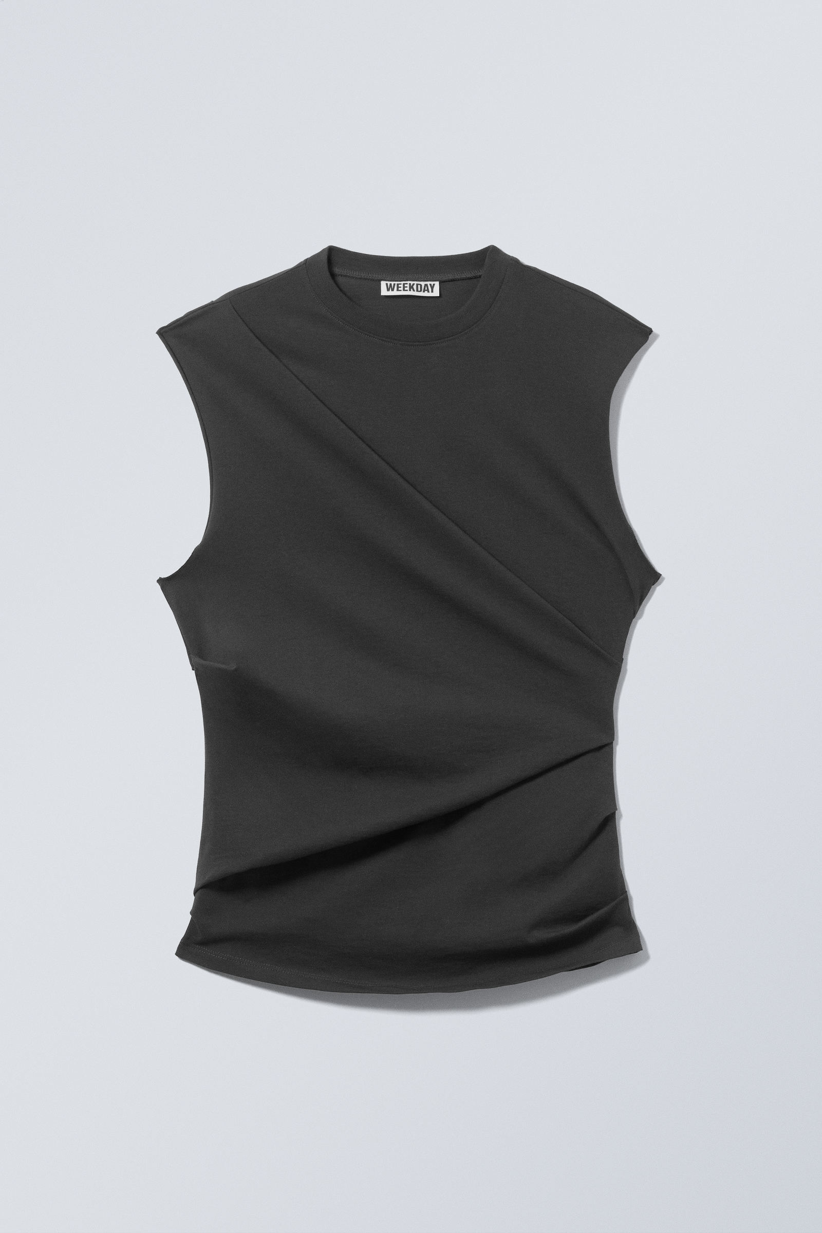 【dydoshop】25ss draped top SASHES X HIDES TYE DYE DRAPED CROSS NECK MESH TOP - Debrasgrace