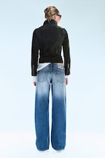 Kite Blå - Mellan/Ljusblå - Messy Low Rise Regular Straight Jeans - 3