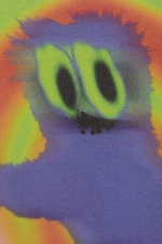Hypno Purple Monster White - Oversized Graphic Printed T-shirt - 1