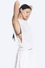 White - Tanktop mit Raffungen - 2