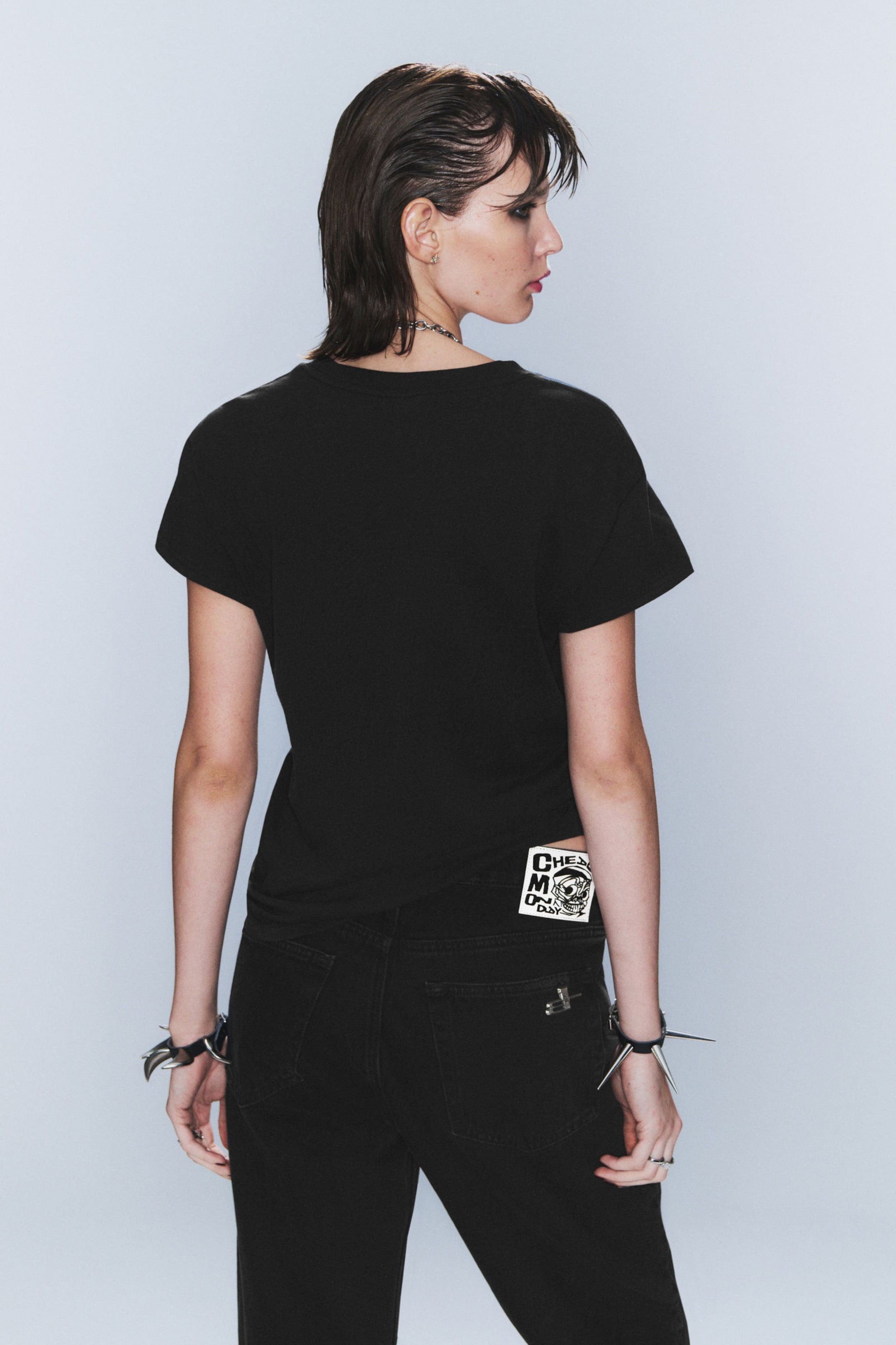 Black - I'm a Mess - CM x LB Fitted Short-Sleeved Unisex T-shirt - 3