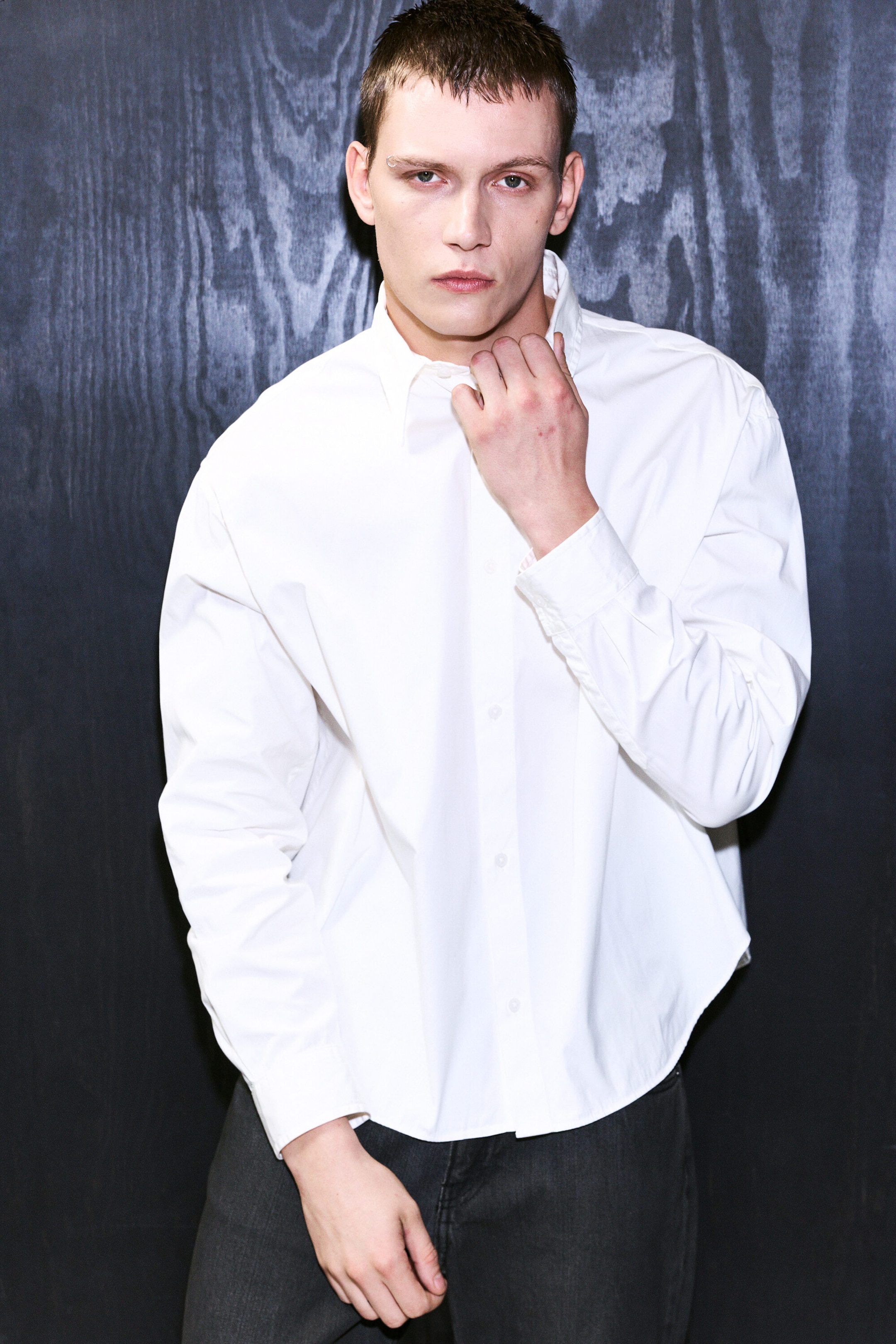 White - Relaxed Boxy Poplin Shirt