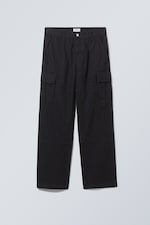 Black - Joel Relaxed Cargo Trousers - 0