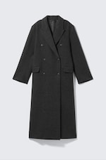 Dark Grey - Logan Double-Breasted Wool-Blend Coat - 4
