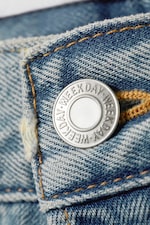 Seventeen Blue - Mellanblå - Orbit Mid Waist Regular Straight Leg Jeans - 1