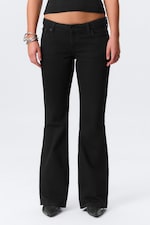 Black Rinse - Black - Nova Low Rise Slim Bootcut Leg Jeans - 1