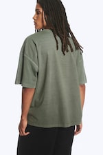 Light Dusty Khaki Green - Oversized Boxy T-Shirt - 2