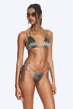 Dimgrå - Brazilian bikinitrosa med knytdetaljer - 0