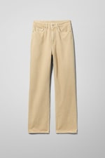 Light Sand - Rowe Super High Waisted Regular Straight Jeans - 0