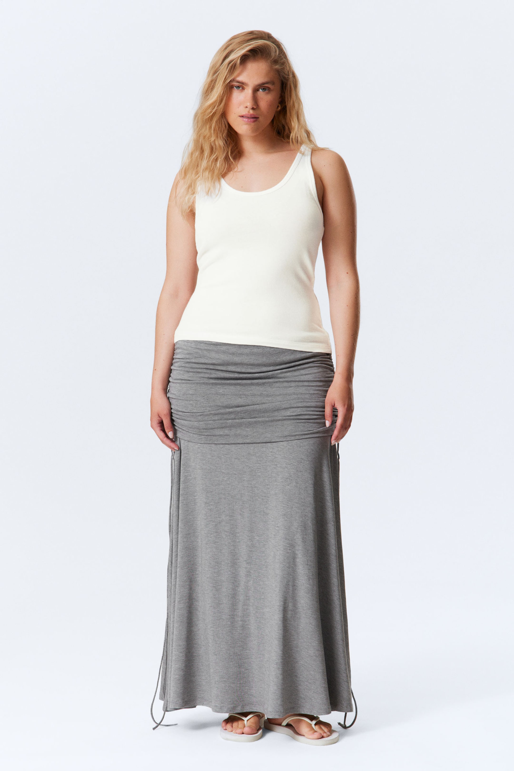 #F0EEED - Scoop Neck Tank Top - 2