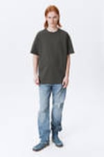 Dark Grey - Oversized Heavyweight T-shirt - 1