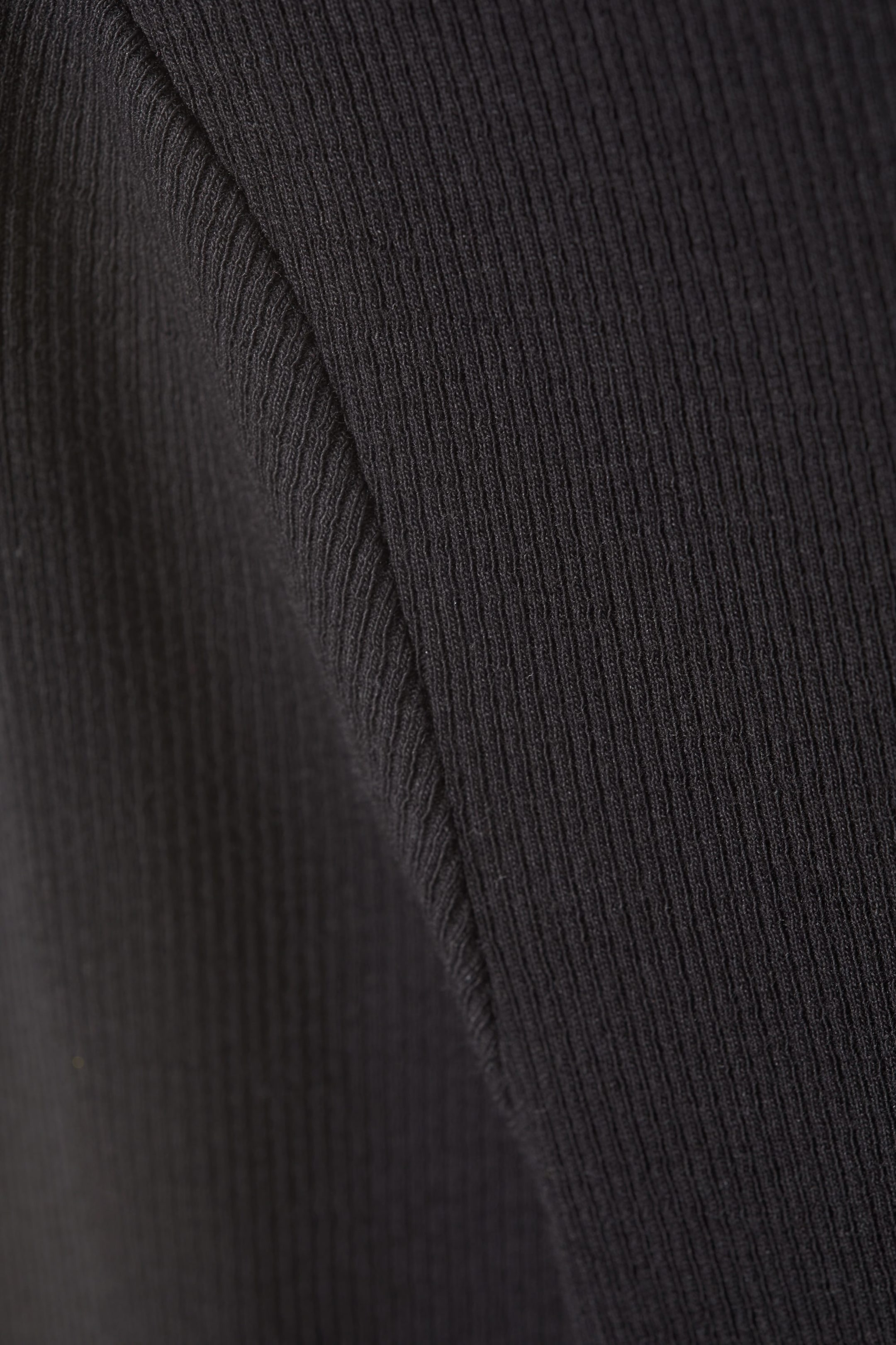 Black - Close Fitted Mock Neck - 1