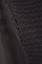 Black - Close Fitted Mock Neck - 1