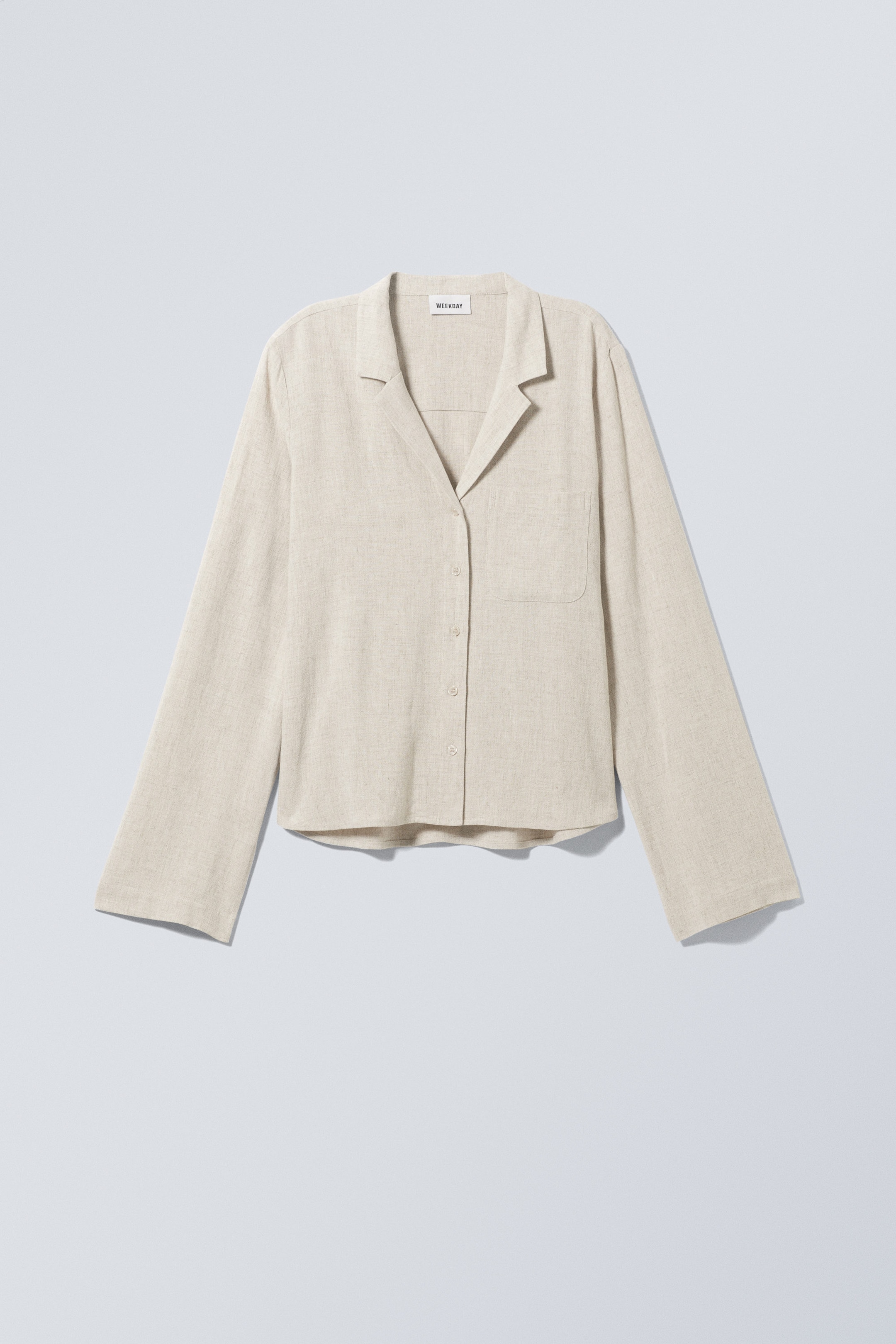 Ecru - Nova Linen Mix Shirt - 0