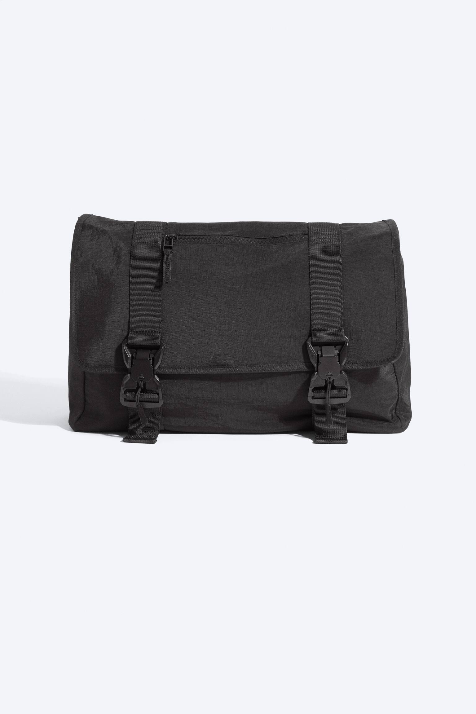 Large crossbody bag - Black/Grey