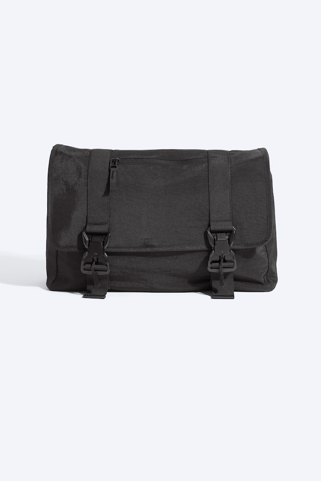 Große Crossbody-Bag - Schwarz/Grau - 1