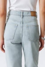 Opulent Blue - Hellblau - Rowe Super High Waisted Regular Straight Leg Jeans - 3