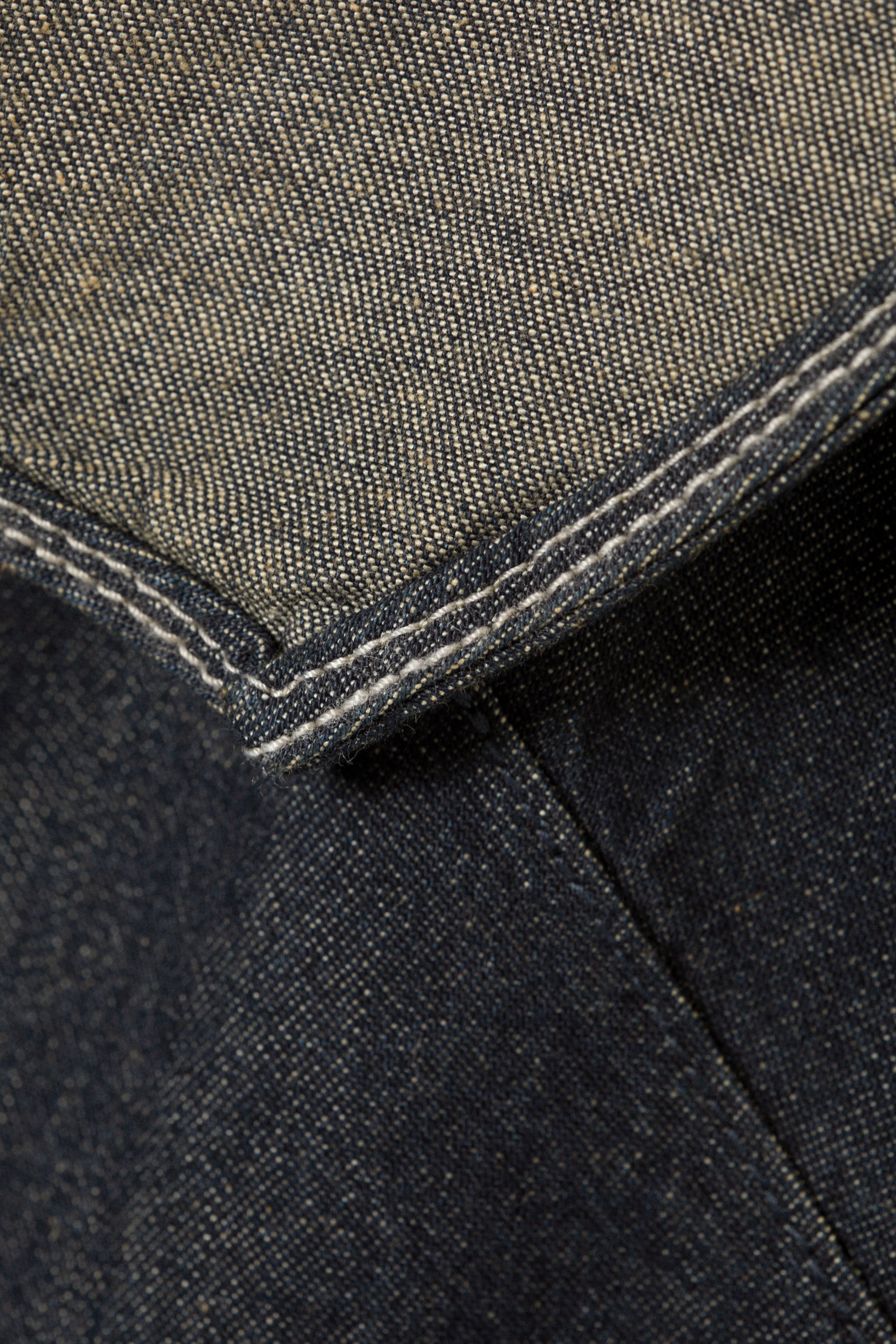 Blue Touch - Fitted Asymmetric Denim Top - 2