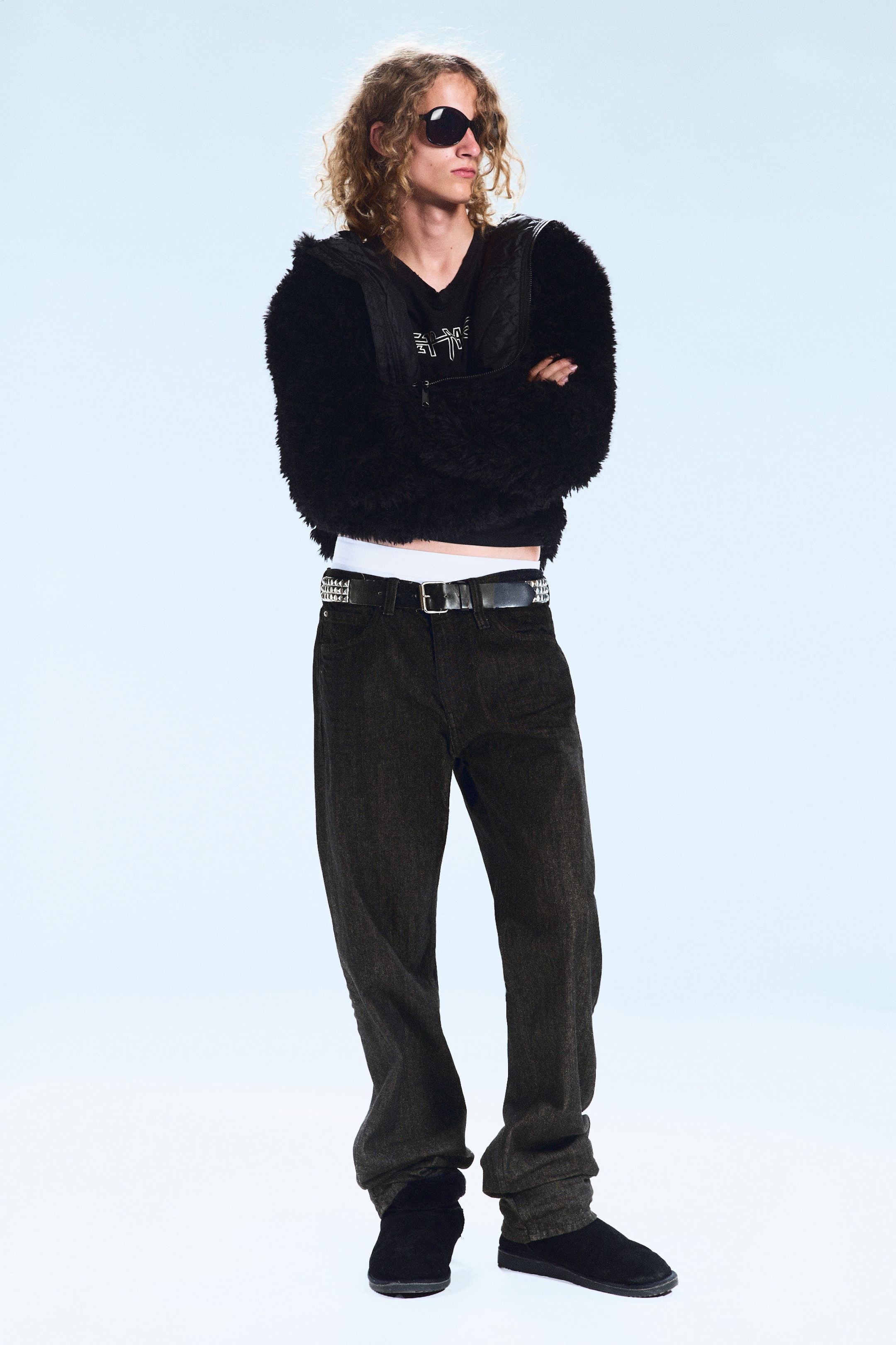 Waschung "Extra Black" - Anti – Unisex-Jeans mit niedrigem Bund - 2