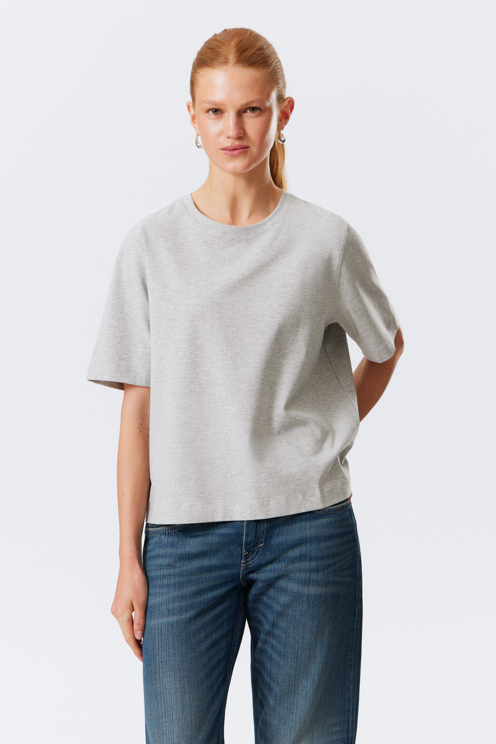 Light Grey - Perfect Boxy T-shirt - 1