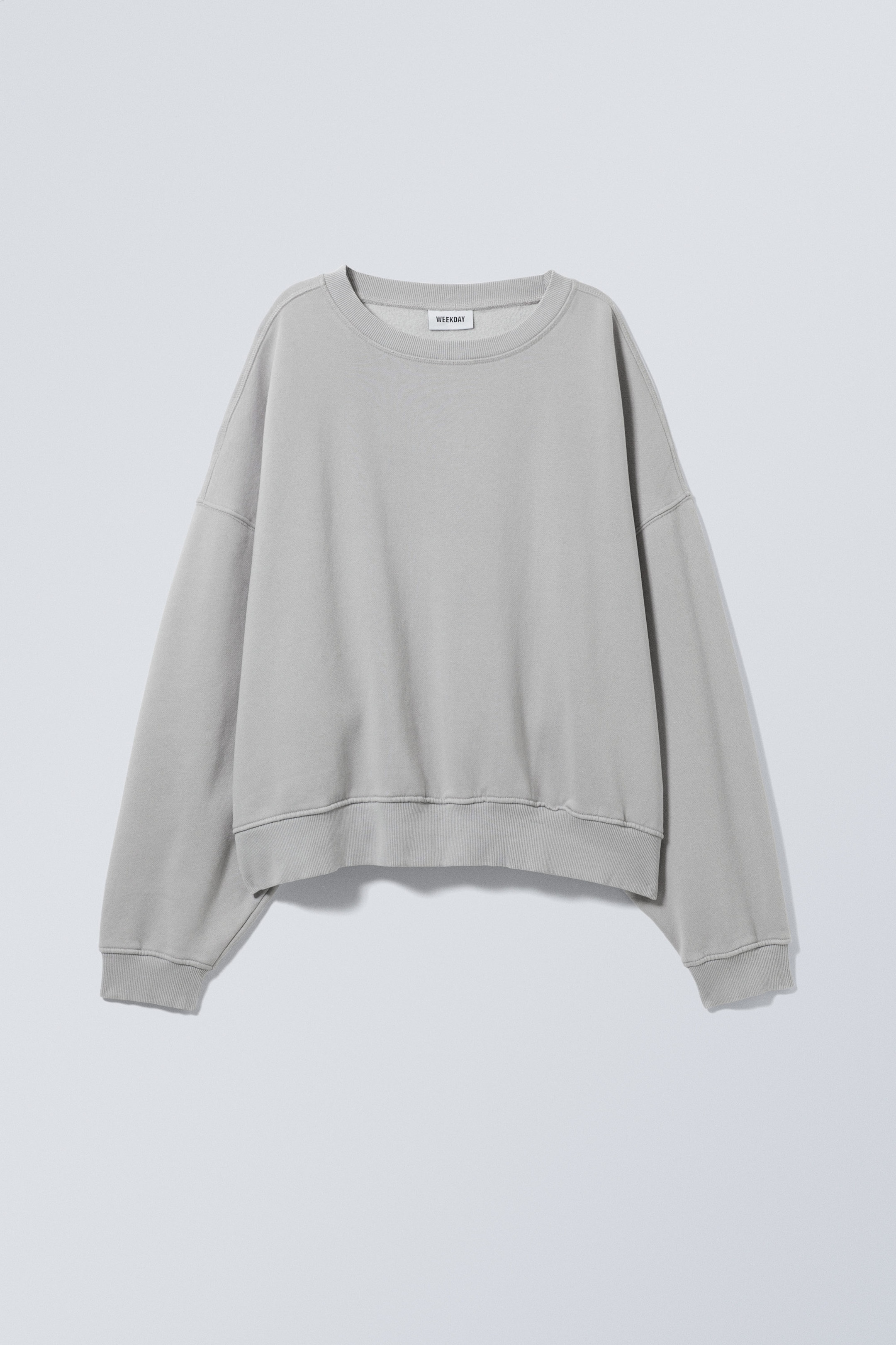 Hellgrau - Weites Sweatshirt - 0