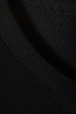 Schwarz - Locker sitzendes Kurzarm-T-Shirt - 1
