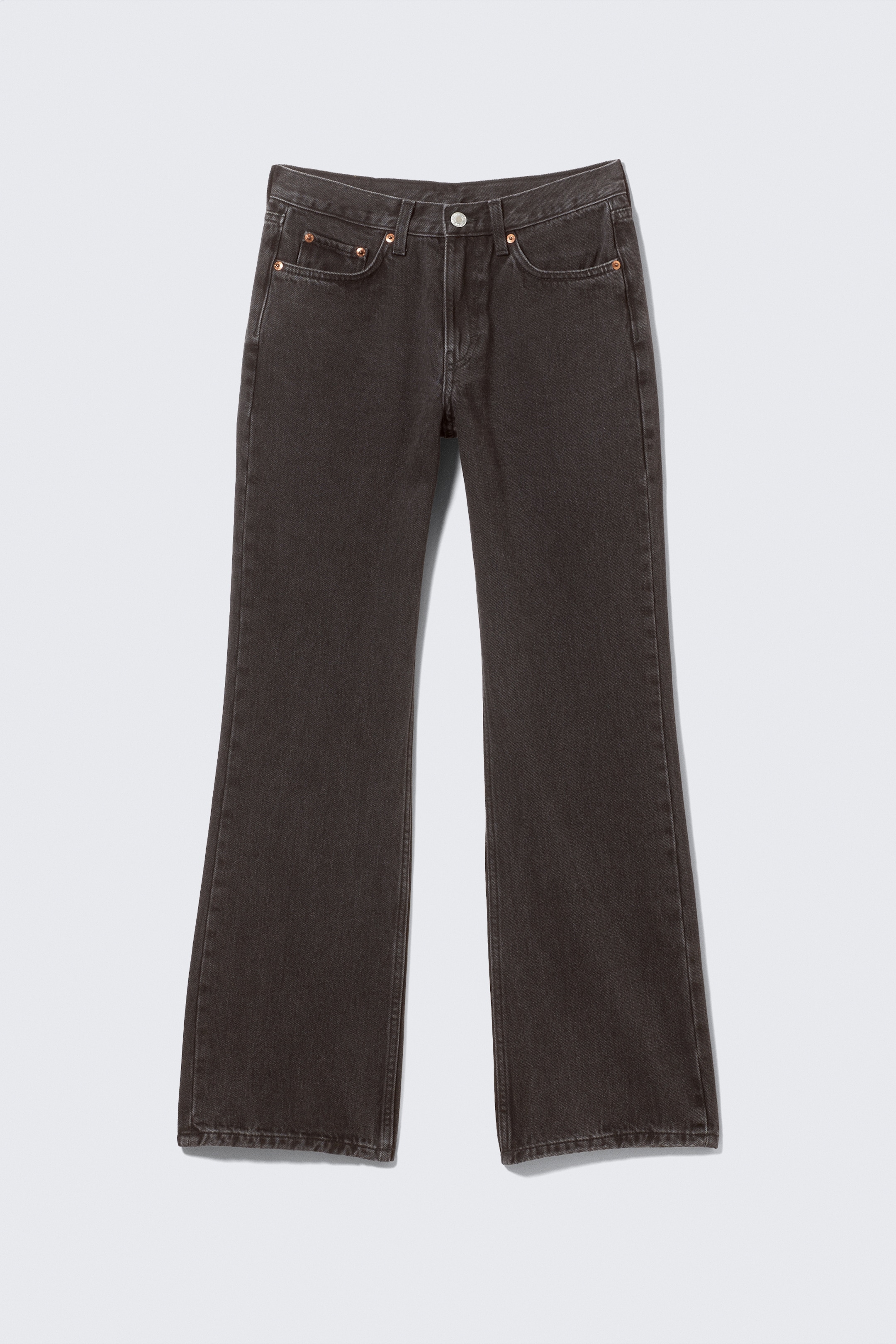Se større billede: Moon regular bootcut-jeans med mellemhøj talje - Tuned Black – sort - DAME | H&M DK 6