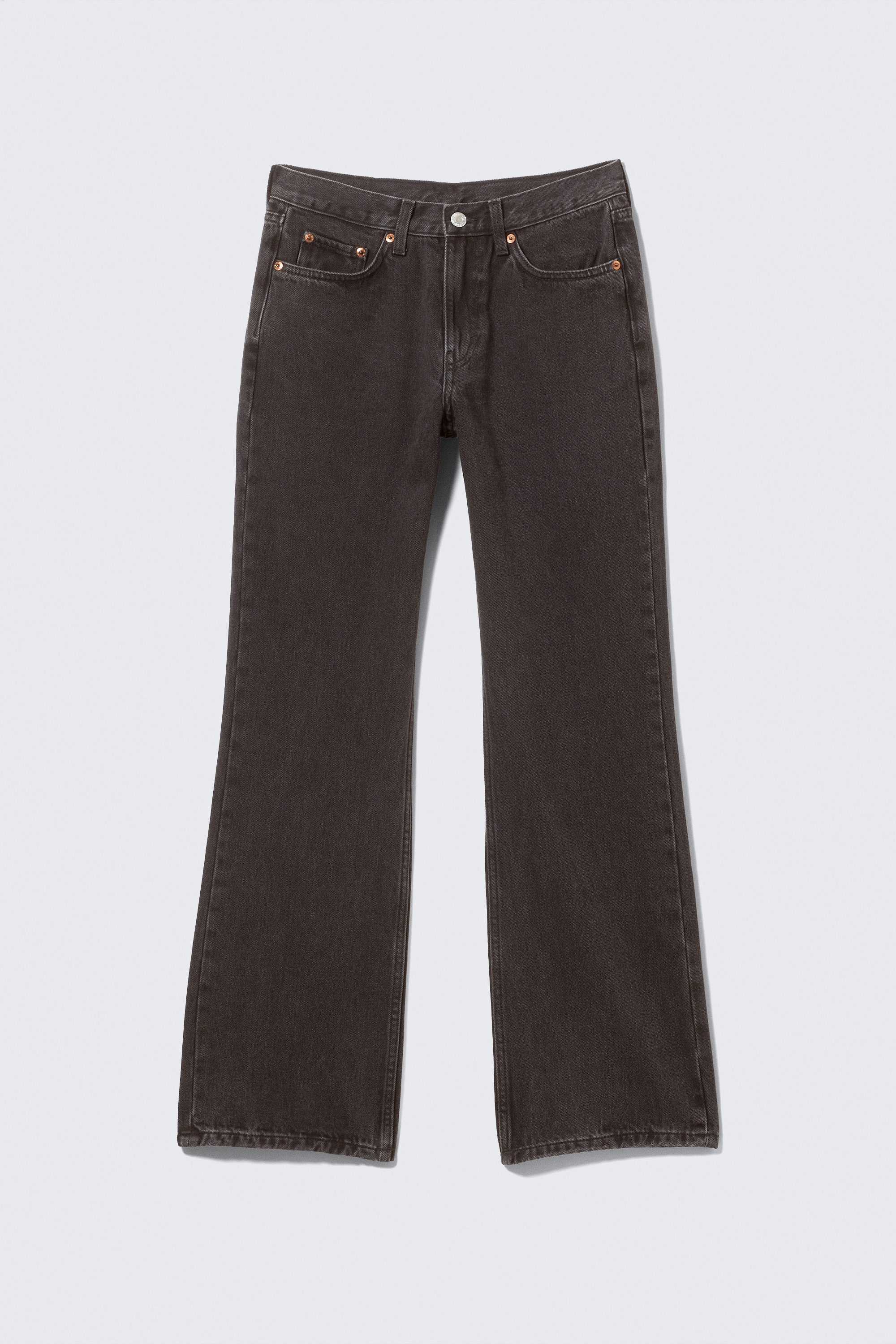 Tuned Black – Zwart - Moon Mid Waist Regular Bootcut Leg Jeans - 5