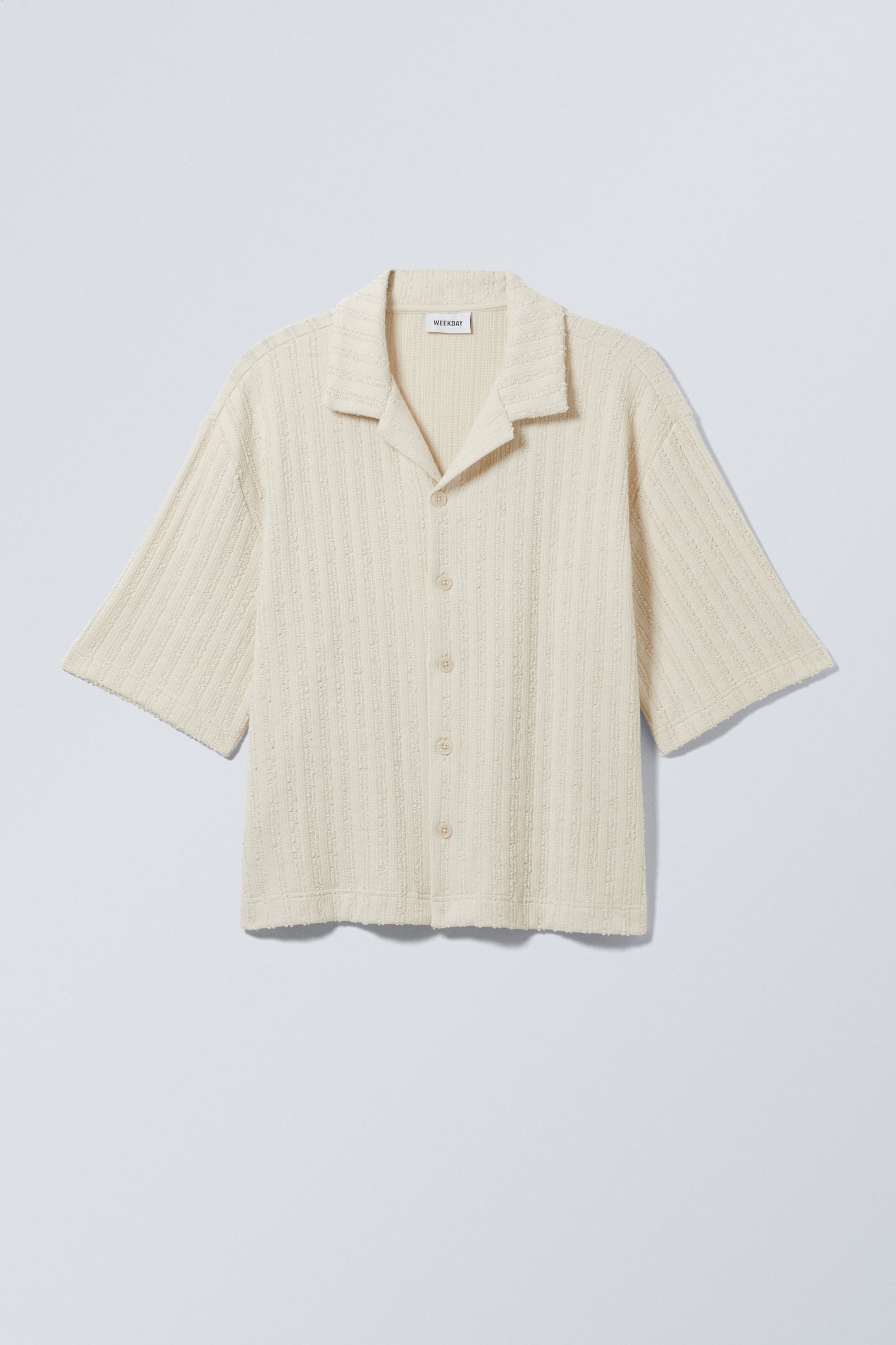 Staubiges Beige - Kastiges Freizeithemd - 0