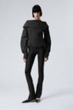 Black - Back-to-front Sculptural Shirt - 2