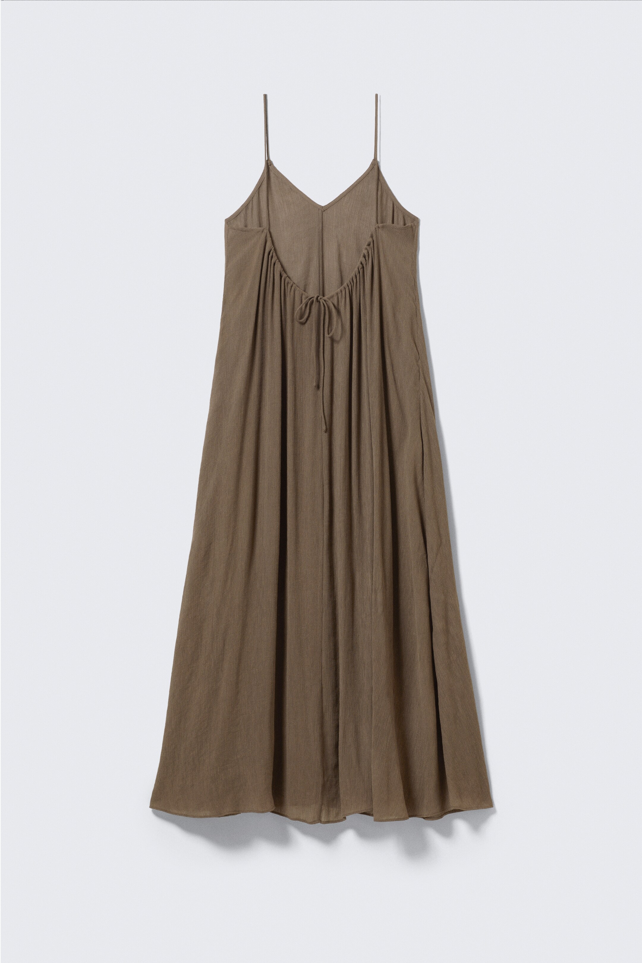 Visa större bild: Flowy maxiklänning - Brun - DAM | H&M SE 5