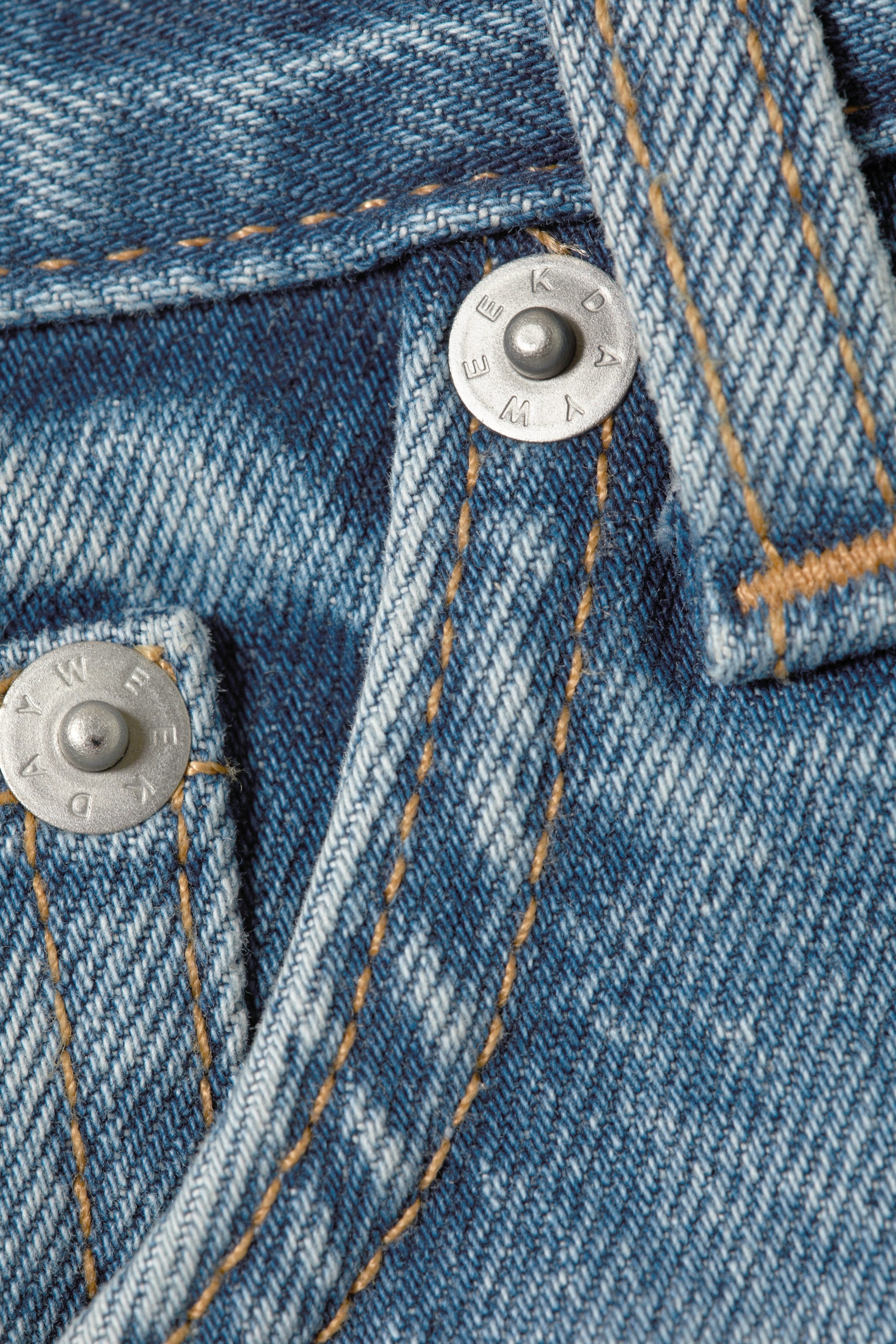 Seventeen Blue - Mellanblå - Maia Mid Waist Denim Hotpants - 2